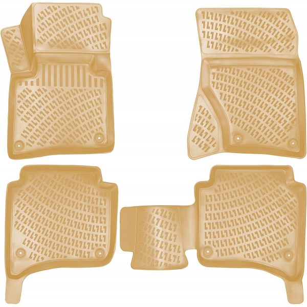 Porsche Cayenne 2011-2017 Havuzlu Paspas | Bej 4 Bölgeli Klima