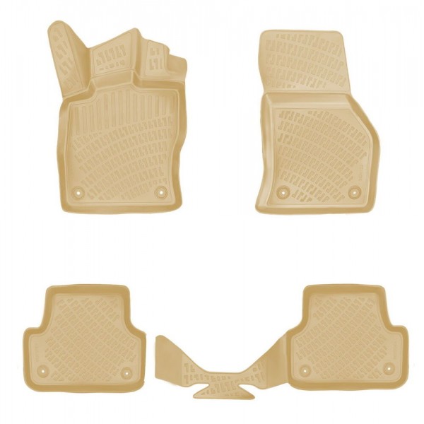 Audi A3 2013-2020 Havuzlu Paspas Bej