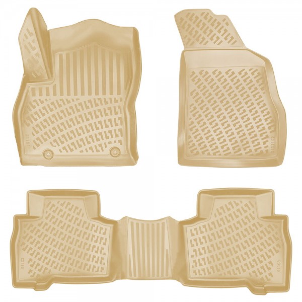 Peugeot Bipper 2008 Sonrası Havuzlu Paspas Bej